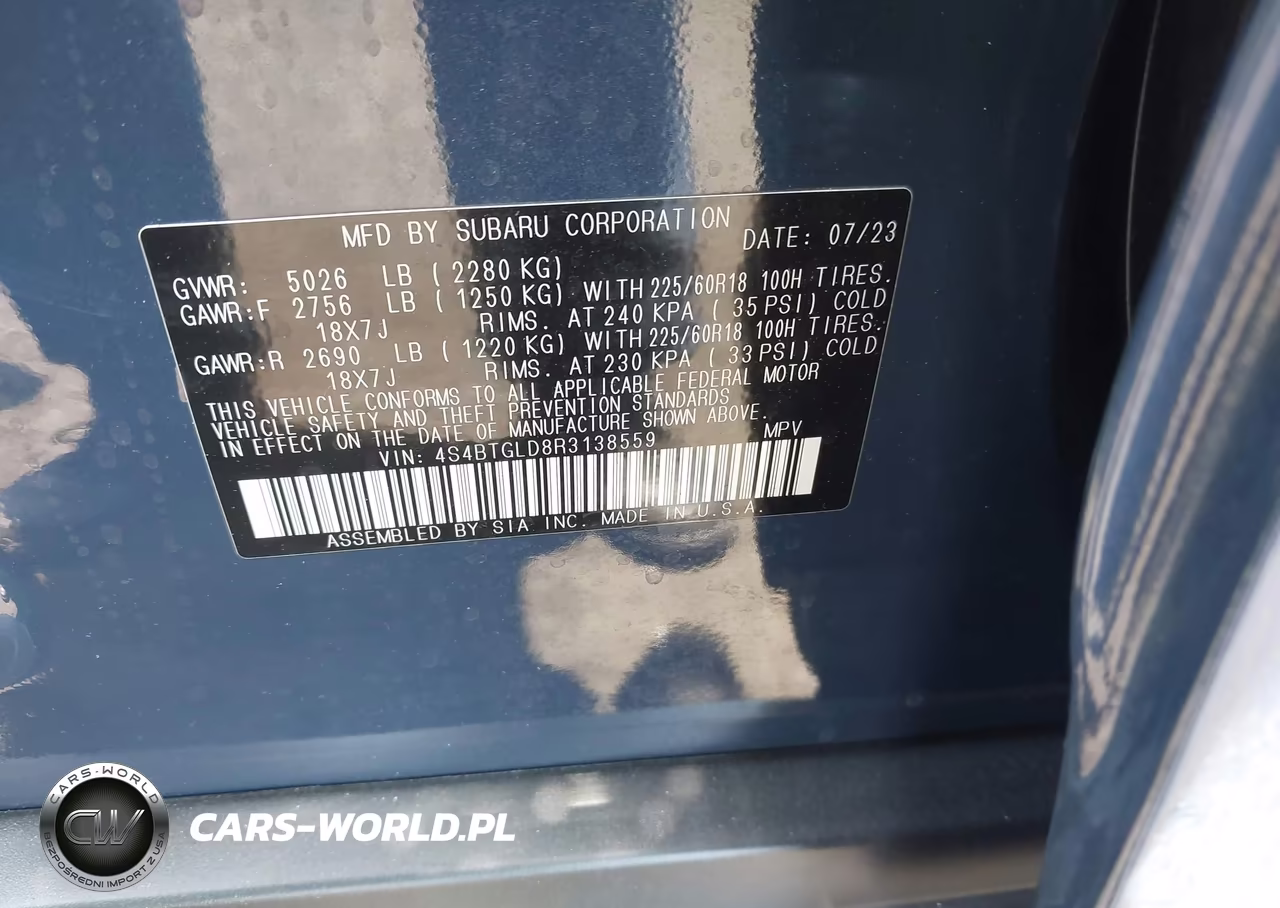 2024 Subaru Outback Onyx Edition Xt VIN:4S4BTGLD8R3138559 - 9