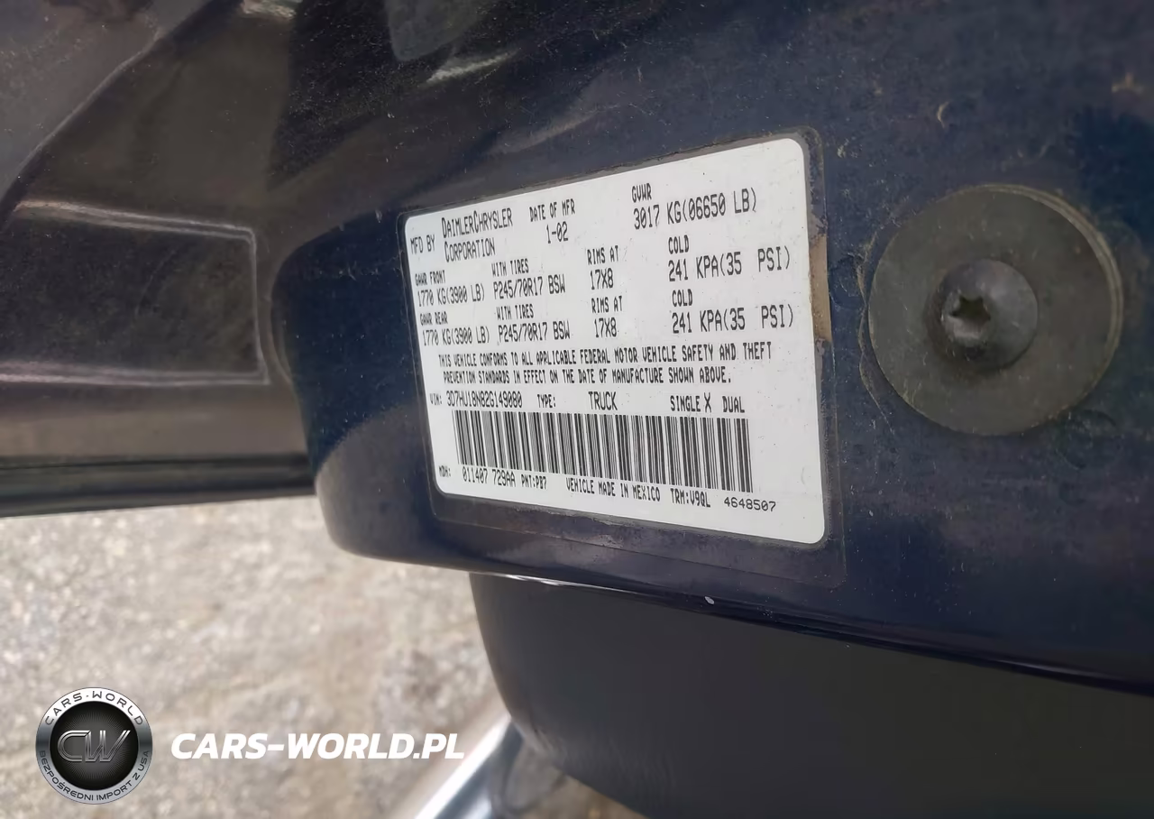 2002 Dodge Ram 1500 St VIN:3D7HU18N82G149080 - 9