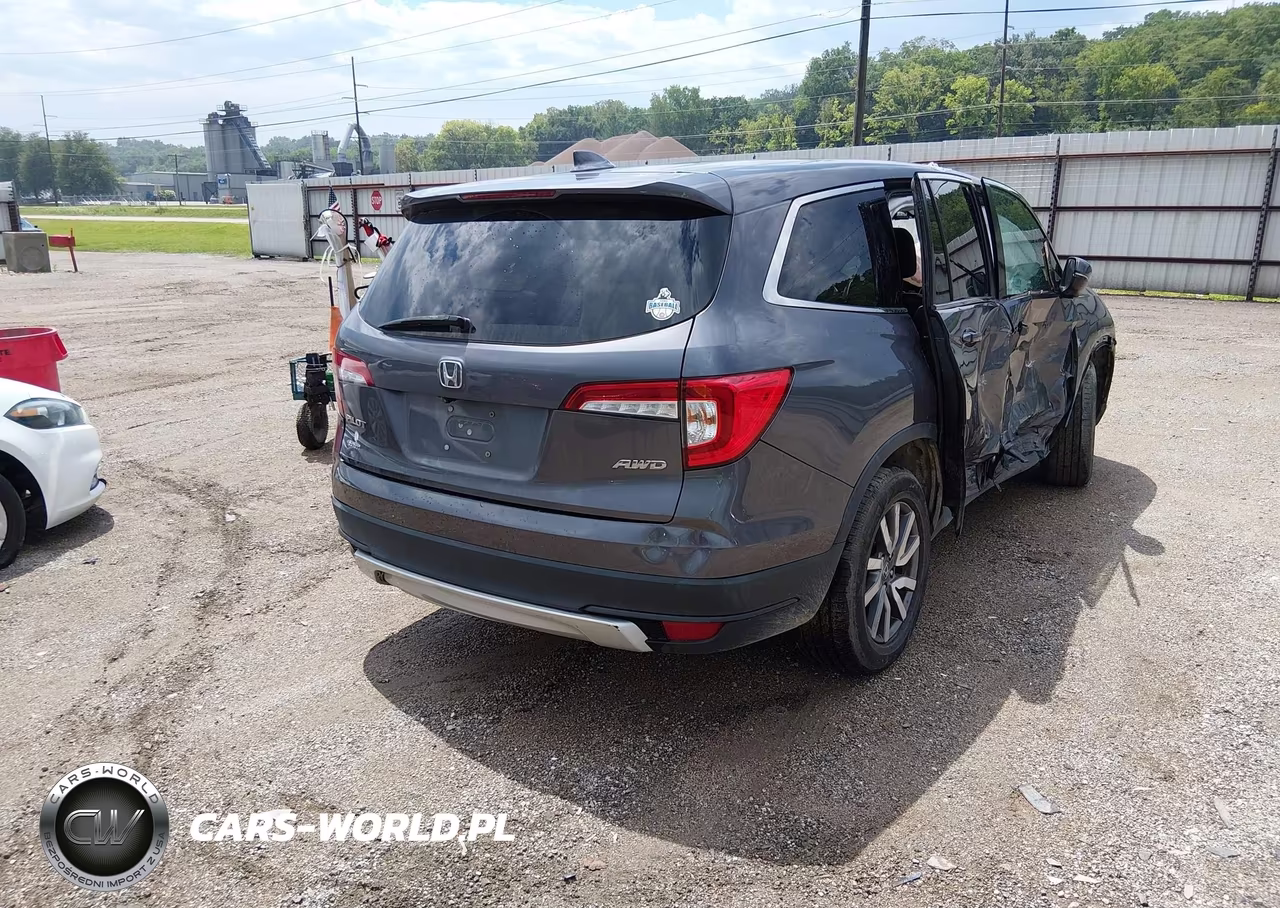 2021 Honda Pilot Awd Ex-L VIN:5FNYF6H52MB011125 - 4