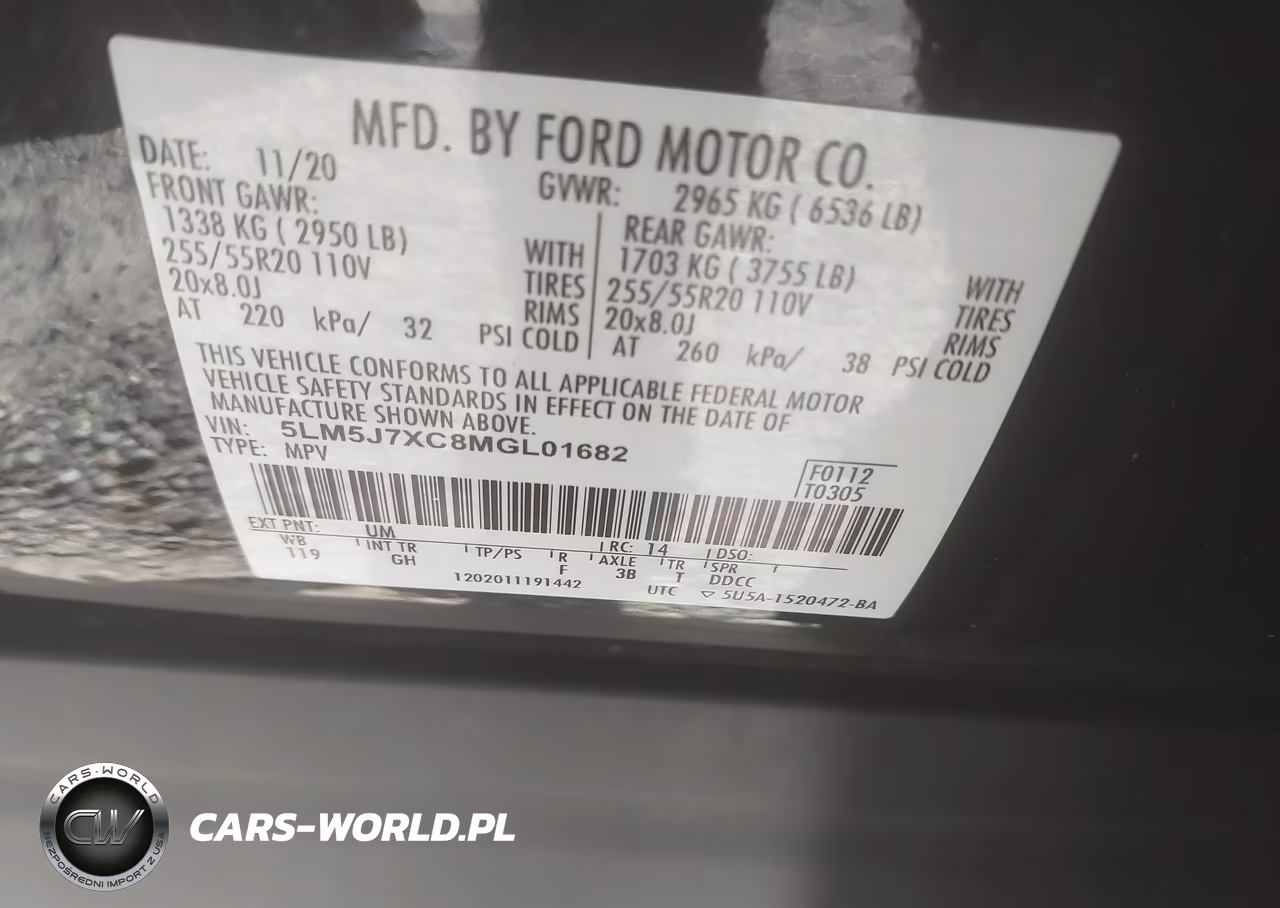 2021 Lincoln Aviator Reserve VIN:5LM5J7XC8MGL01682 - 9