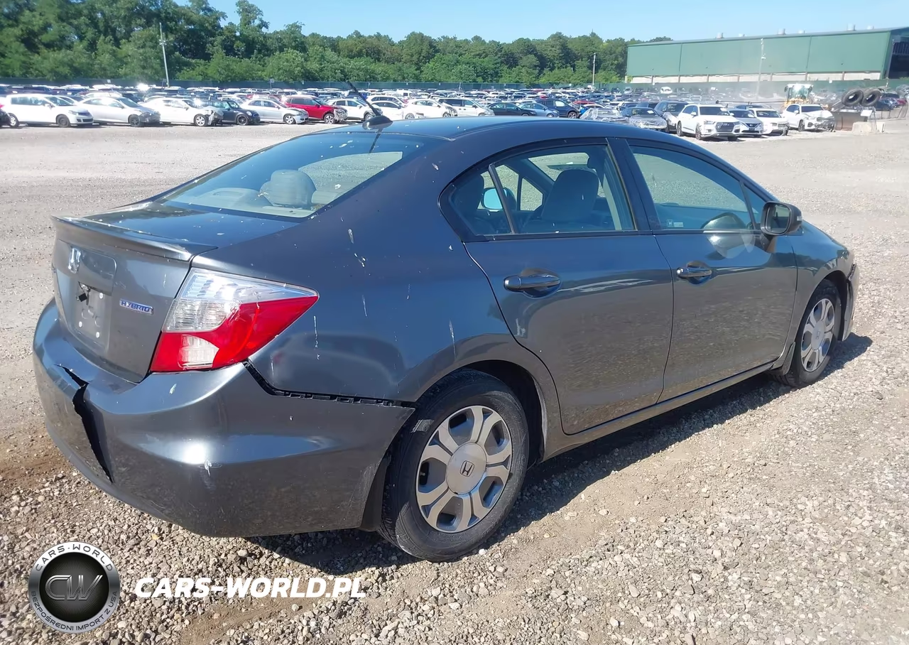2012 Honda Civic Hybrid L VIN:JHMFB4F32CS003020 - 4