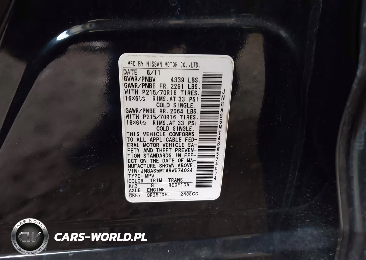 2011 Nissan Rogue S VIN:JN8AS5MT4BW574024 - 9