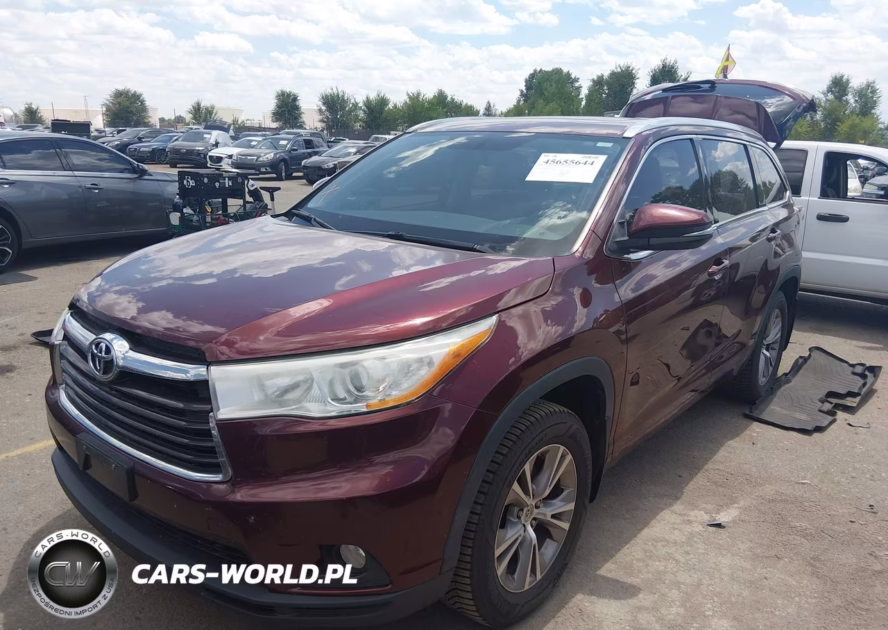 2014 Toyota Highlander Xle V6 VIN:5TDJKRFHXES045595 - 2