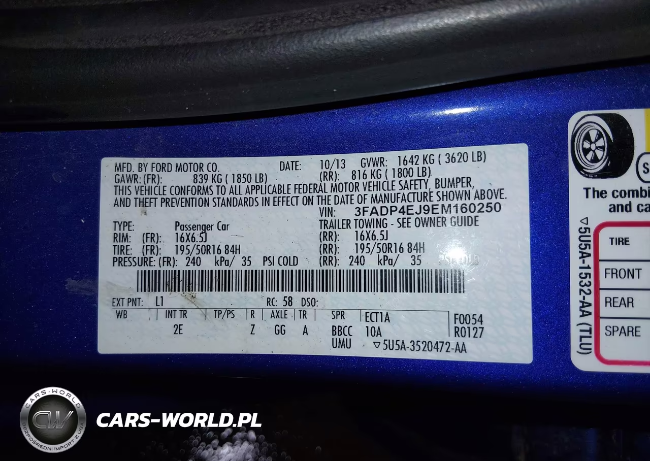 2014 Ford Fiesta Se VIN:3FADP4EJ9EM160250 - 9