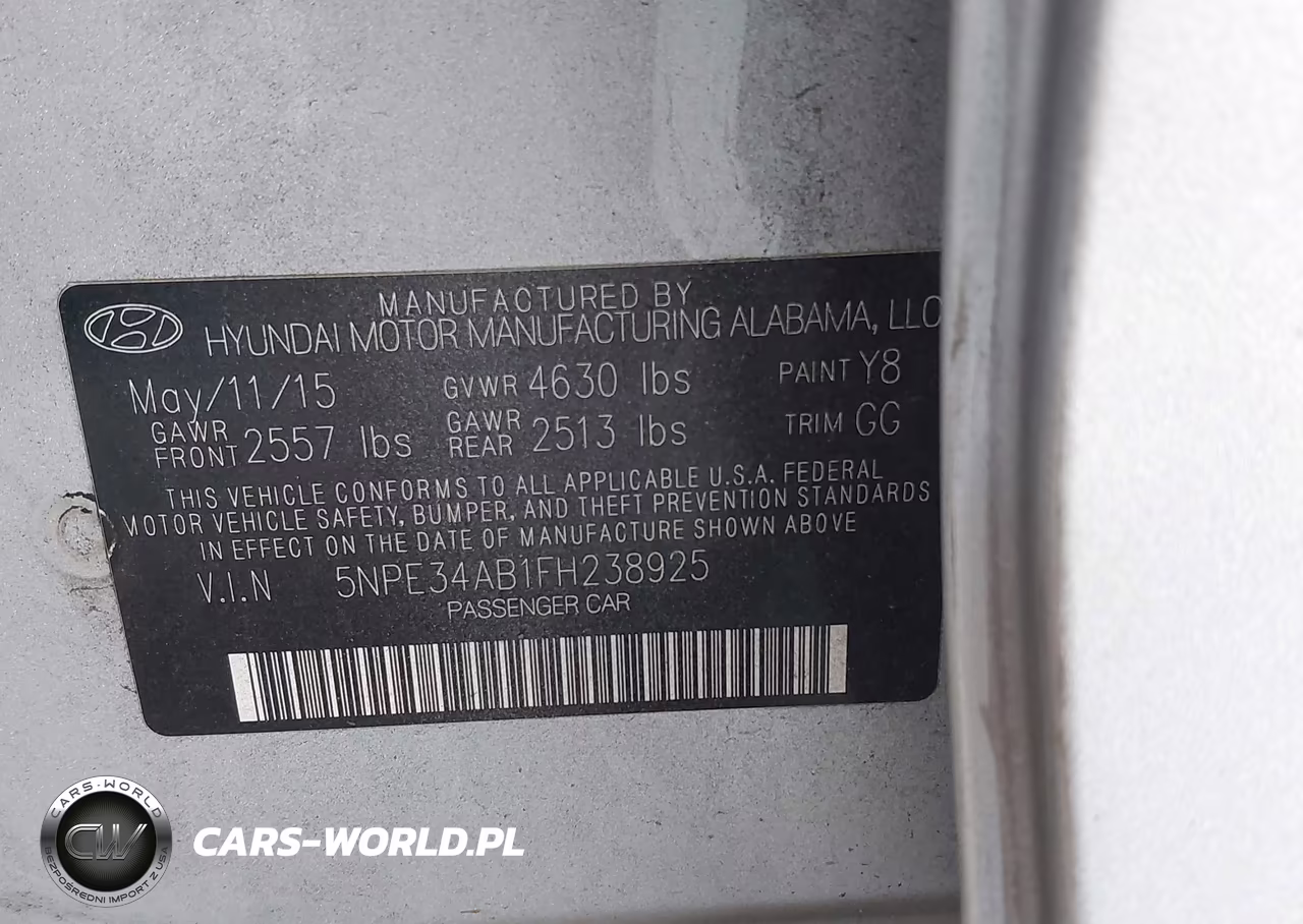 2015 Hyundai Sonata Limited 2.0T VIN:5NPE34AB1FH238925 - 9