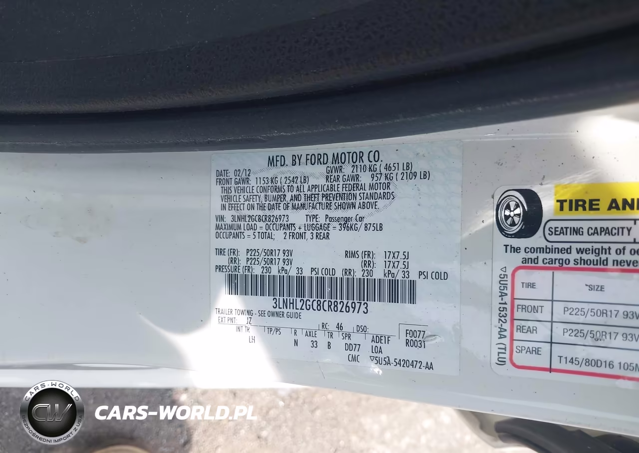 2012 Lincoln Mkz VIN:3LNHL2GC8CR826973 - 9