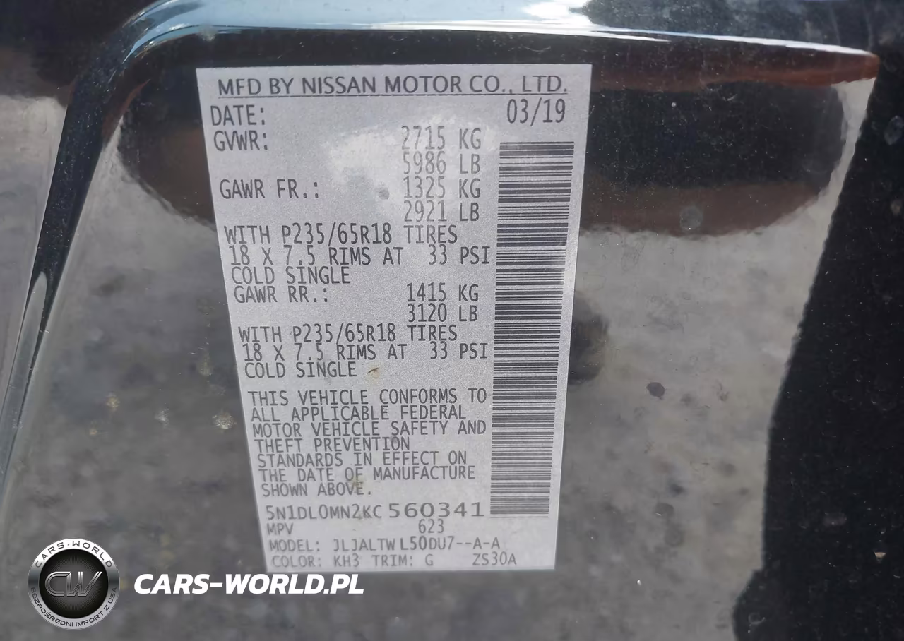2019 Infiniti Qx60 Luxe VIN:5N1DL0MN2KC560341 - 9
