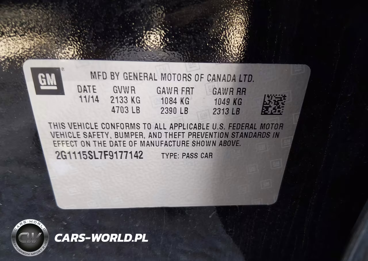 2015 Chevrolet Impala 1Lt VIN:2G1115SL7F9177142 - 9