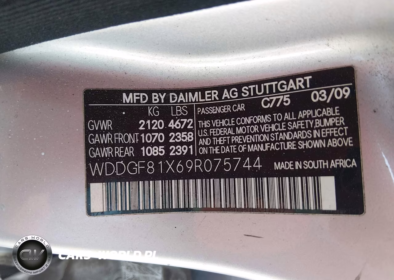2009 Mercedes-Benz C 300 Luxury 4Matic-Sport 4Matic VIN:WDDGF81X69R075744 - 9