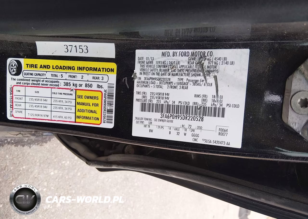 2013 Ford Fusion Se VIN:3FA6P0H95DR220528 - 9