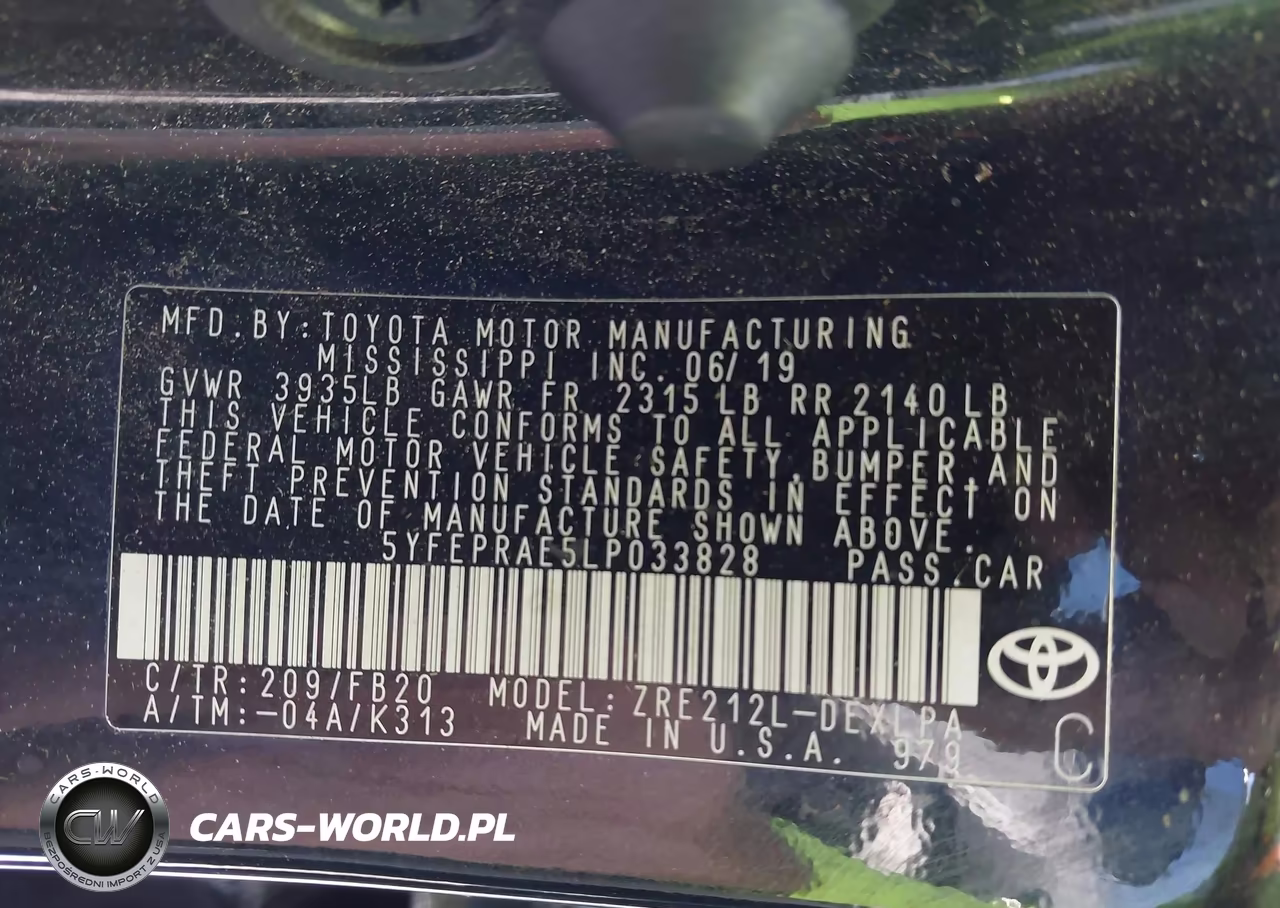 2020 Toyota Corolla Le VIN:5YFEPRAE5LP033828 - 9