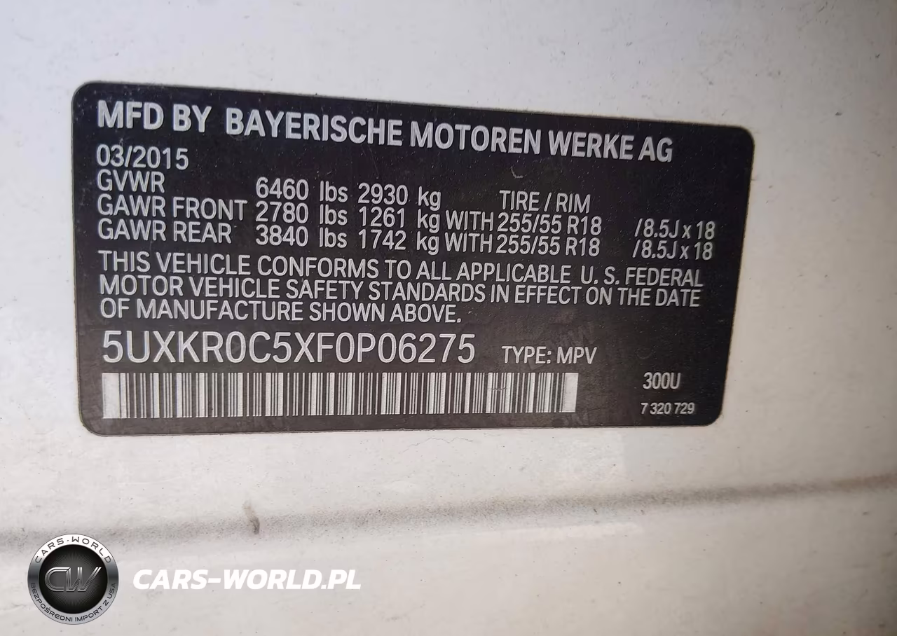 2015 BMW X5 xDrive35I VIN:5UXKR0C5XF0P06275 - 9