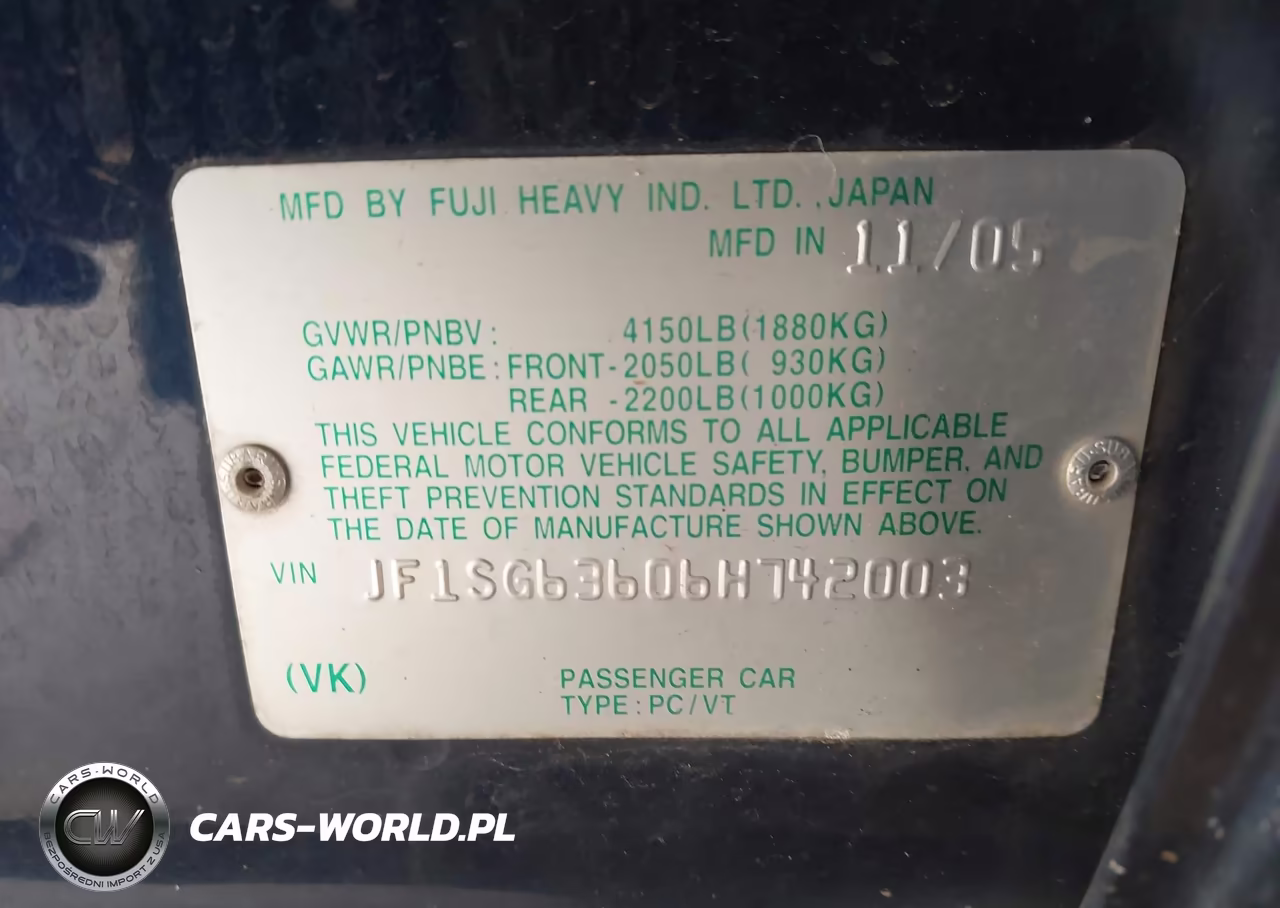 2006 Subaru Forester 2.5X VIN:JF1SG63606H742003 - 9