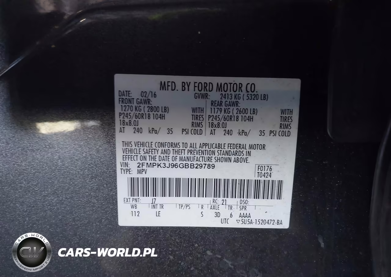 2016 Ford Edge Sel VIN:2FMPK3J96GBB29789 - 9