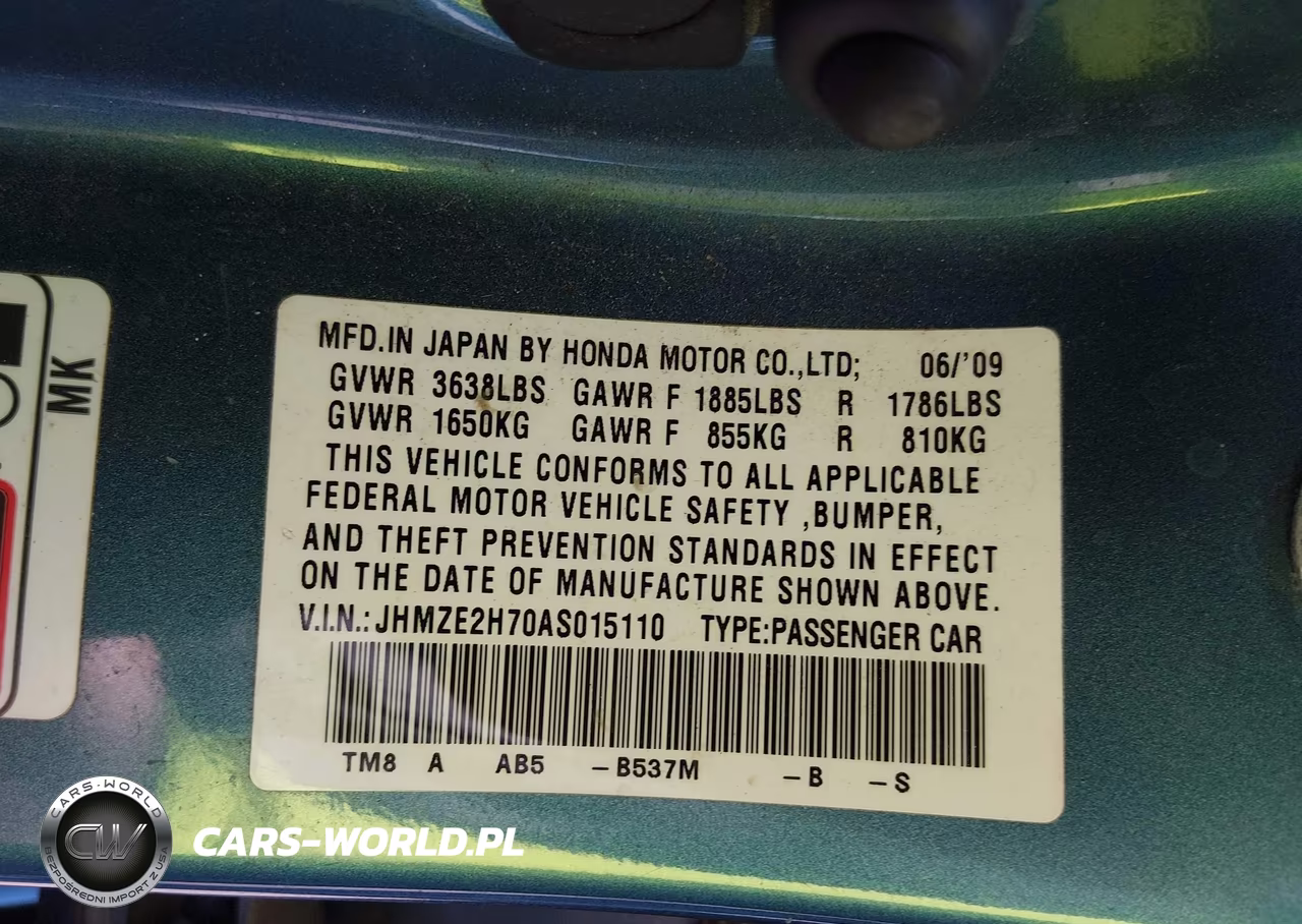 2010 Honda Insight Ex VIN:JHMZE2H70AS015110 - 9