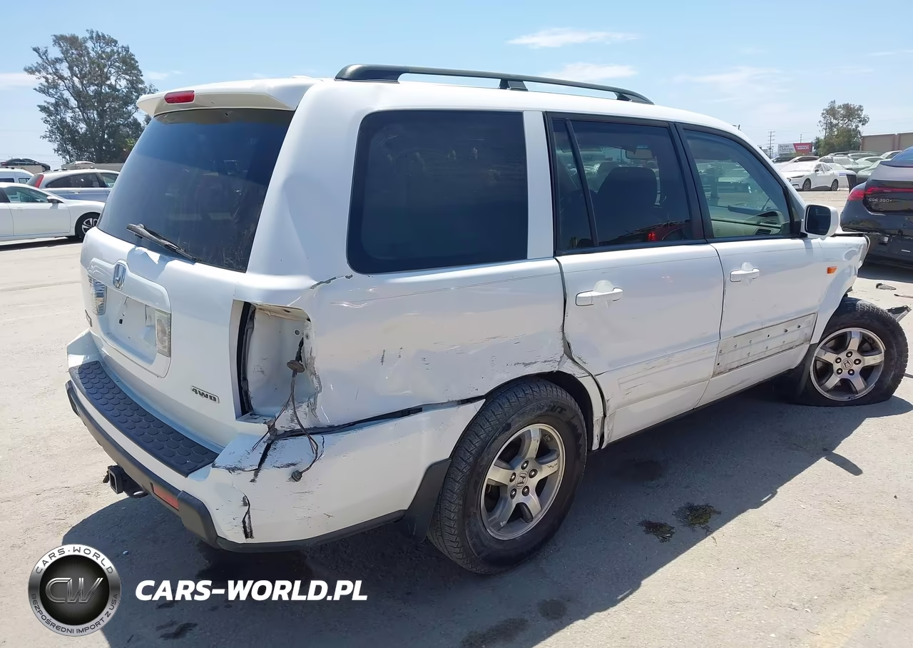 2007 Honda Pilot Ex-L VIN:2HKYF18797H541067 - 4