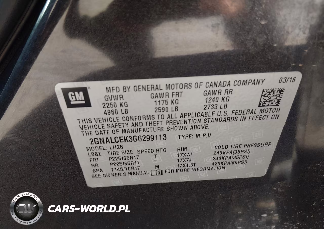 2016 Chevrolet Equinox Lt VIN:2GNALCEK3G6299113 - 9
