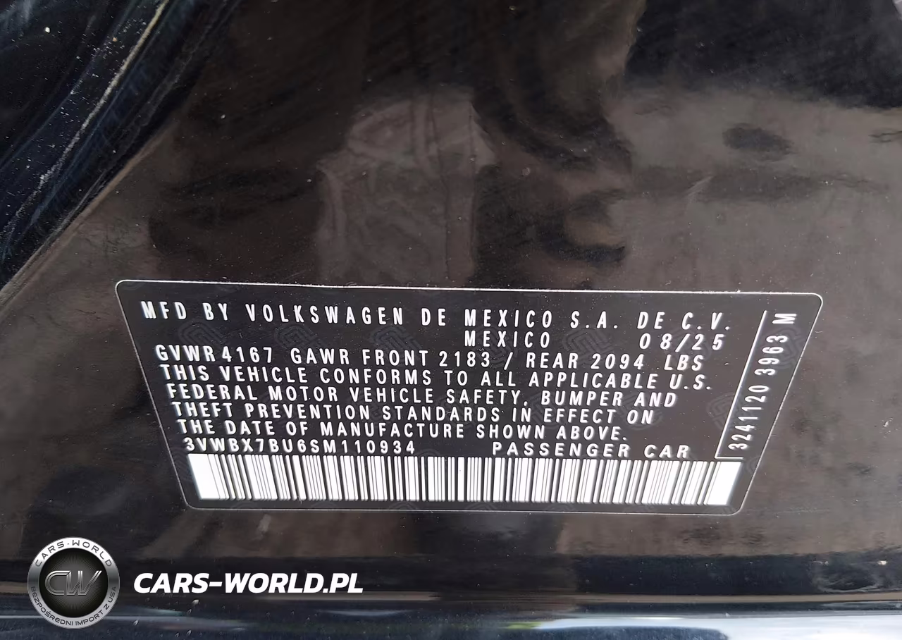 2025 Volkswagen Jetta 1.5T Sport VIN:3VWBX7BU6SM110934 - 9
