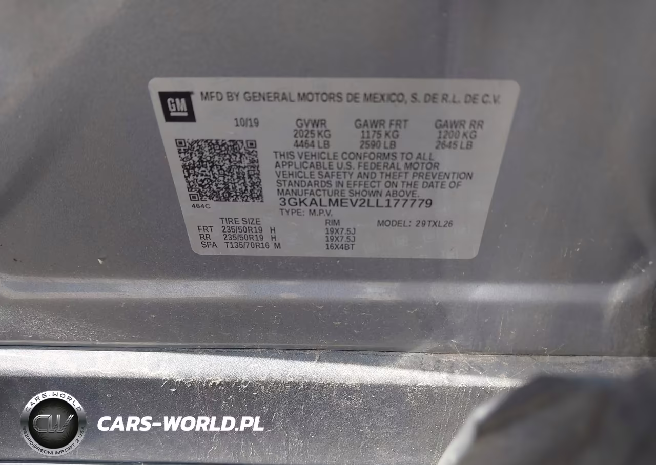 2020 GMC Terrain Fwd Sle VIN:3GKALMEV2LL177779 - 9