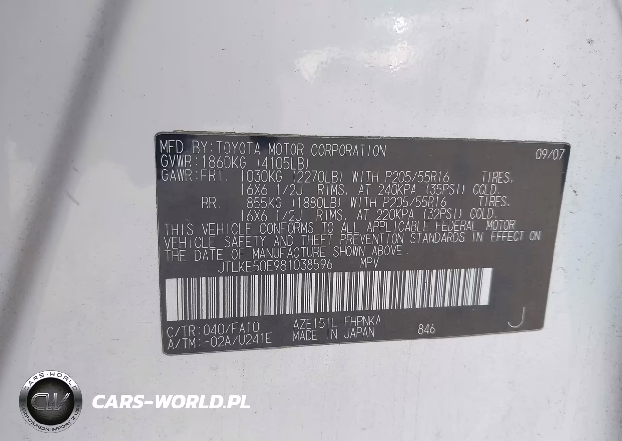 2008 Scion Xb VIN:JTLKE50E981038596 - 9