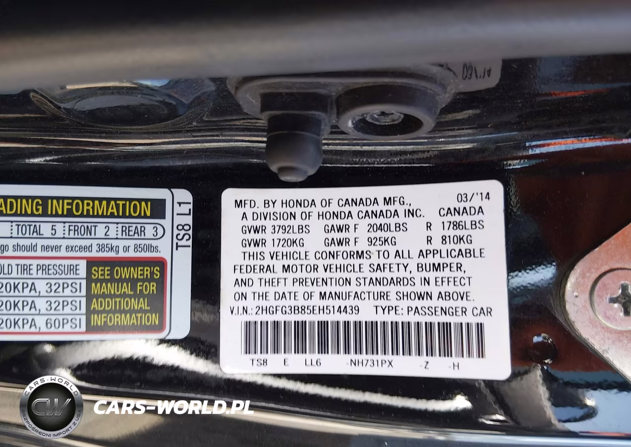 2014 Honda Civic Ex VIN:2HGFG3B85EH514439 - 9