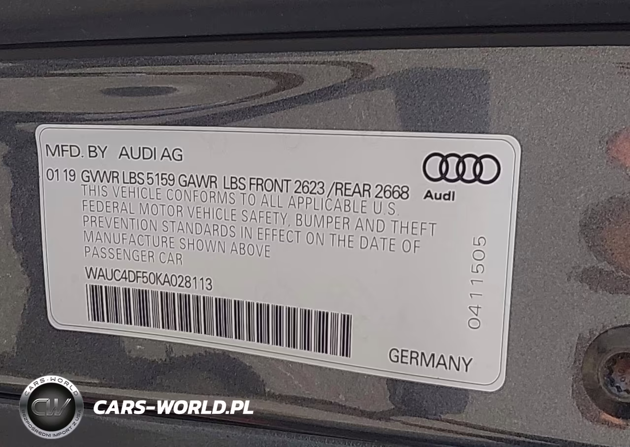 2019 Audi S5 3.0T Premium VIN:WAUC4DF50KA028113 - 9