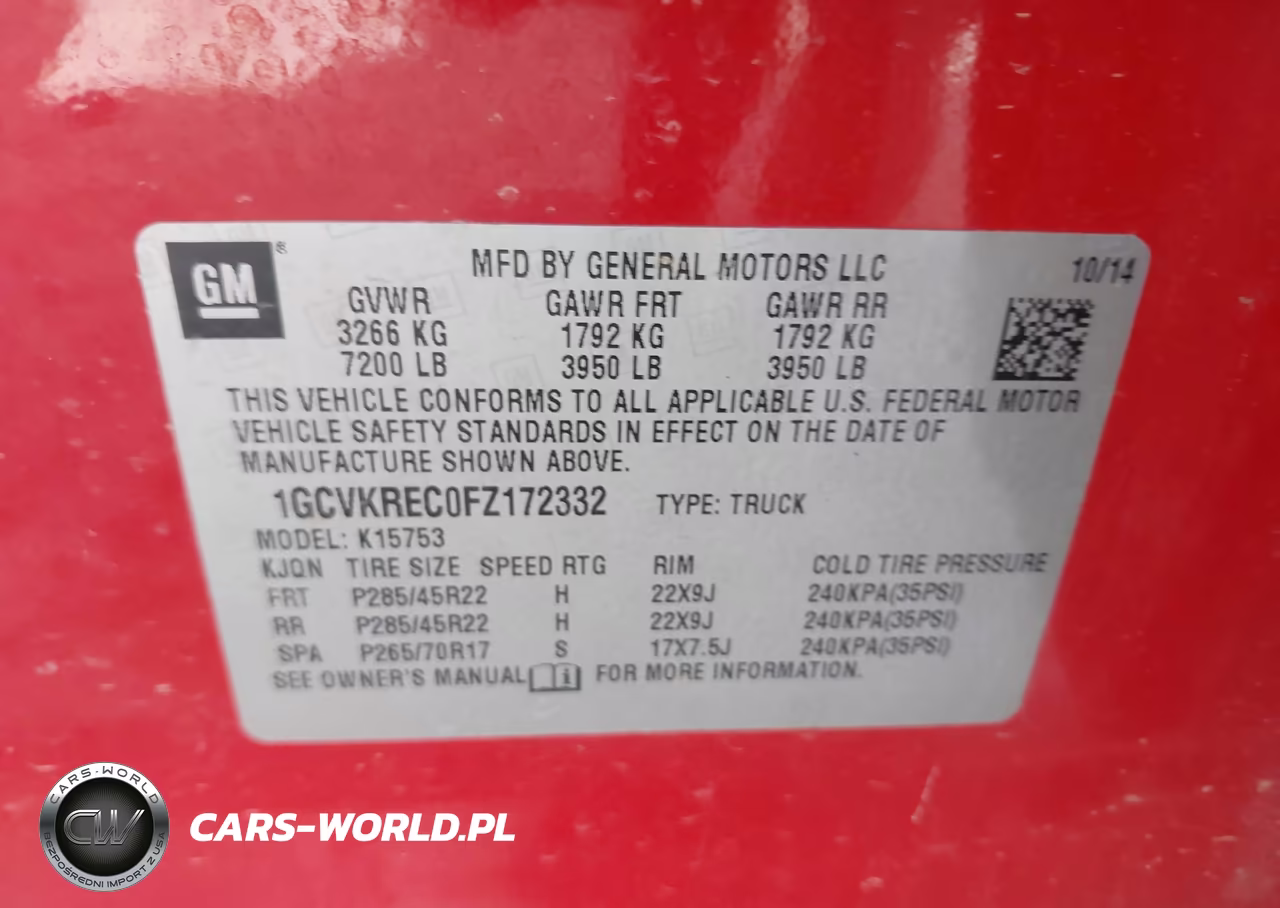2015 Chevrolet Silverado 1500 Lt VIN:1GCVKREC0FZ172332 - 9