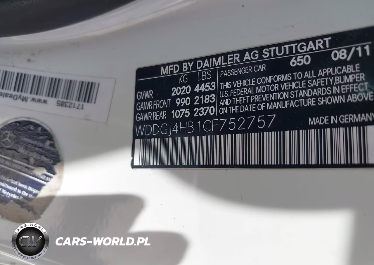 2012 Mercedes-Benz C 250 VIN:WDDGJ4HB1CF752757 - 9