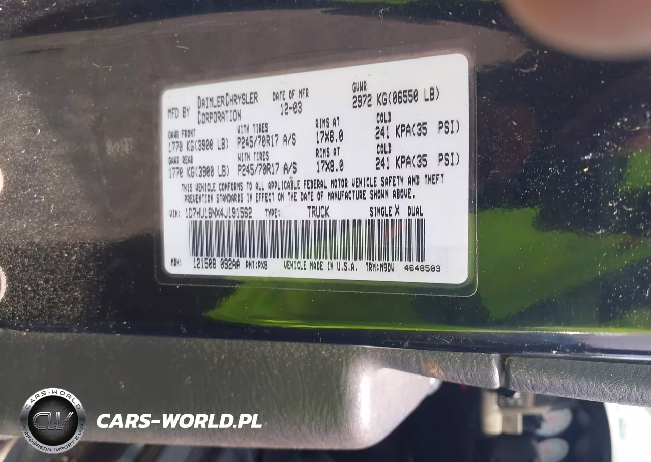 2004 Dodge Ram 1500 St-Slt VIN:1D7HU16NX4J191562 - 9