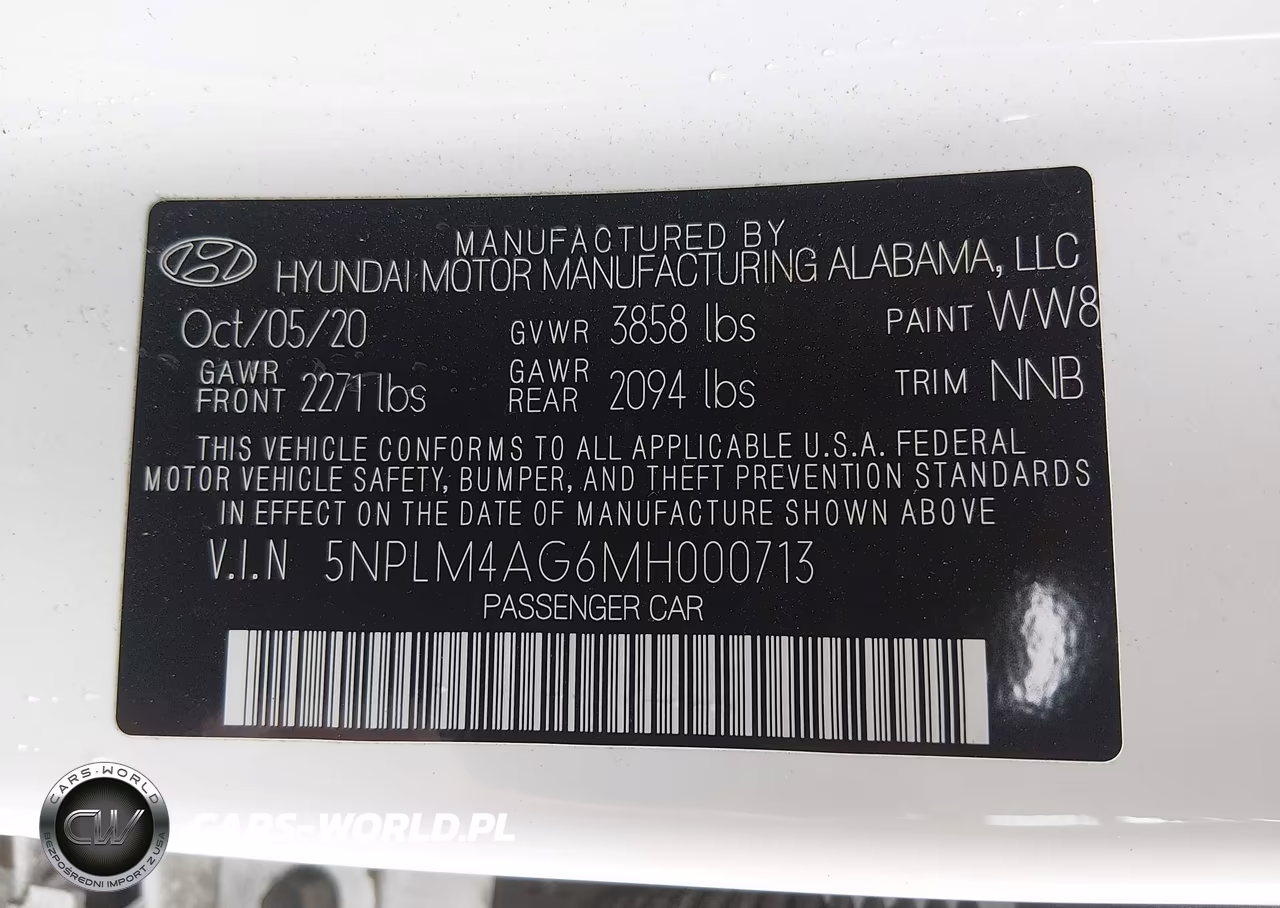 2021 Hyundai Elantra Sel VIN:5NPLM4AG6MH000713 - 9