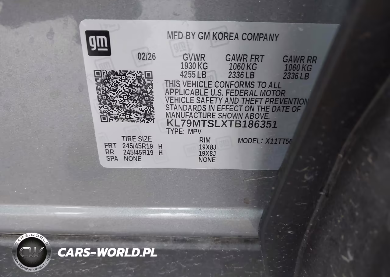 2026 Chevrolet Trailblazer Fwd Rs VIN:KL79MTSLXTB186351 - 9