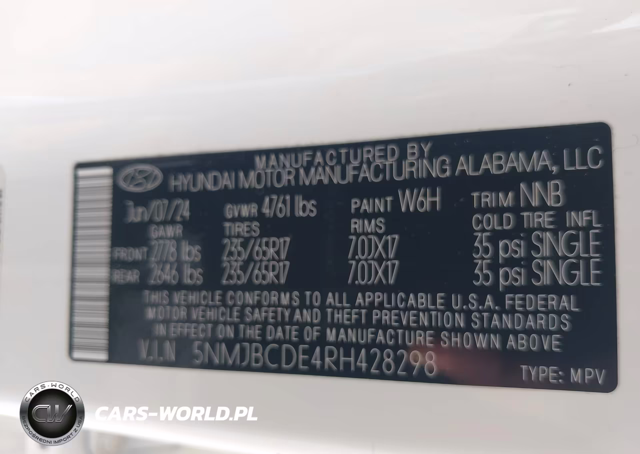 2024 Hyundai Tucson Sel VIN:5NMJBCDE4RH428298 - 9