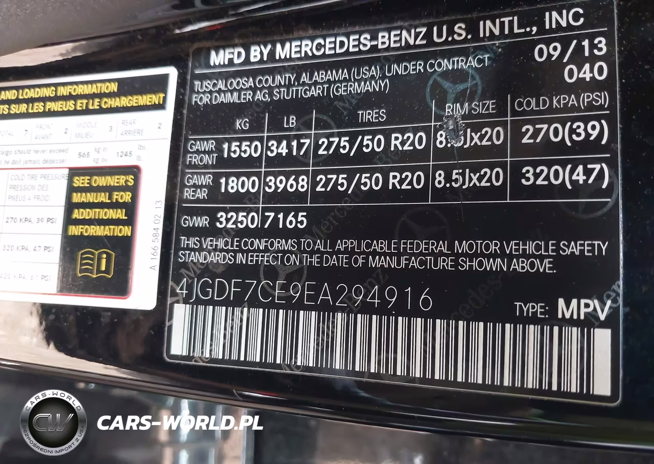2014 Mercedes-Benz Gl 450 4Matic VIN:4JGDF7CE9EA294916 - 9