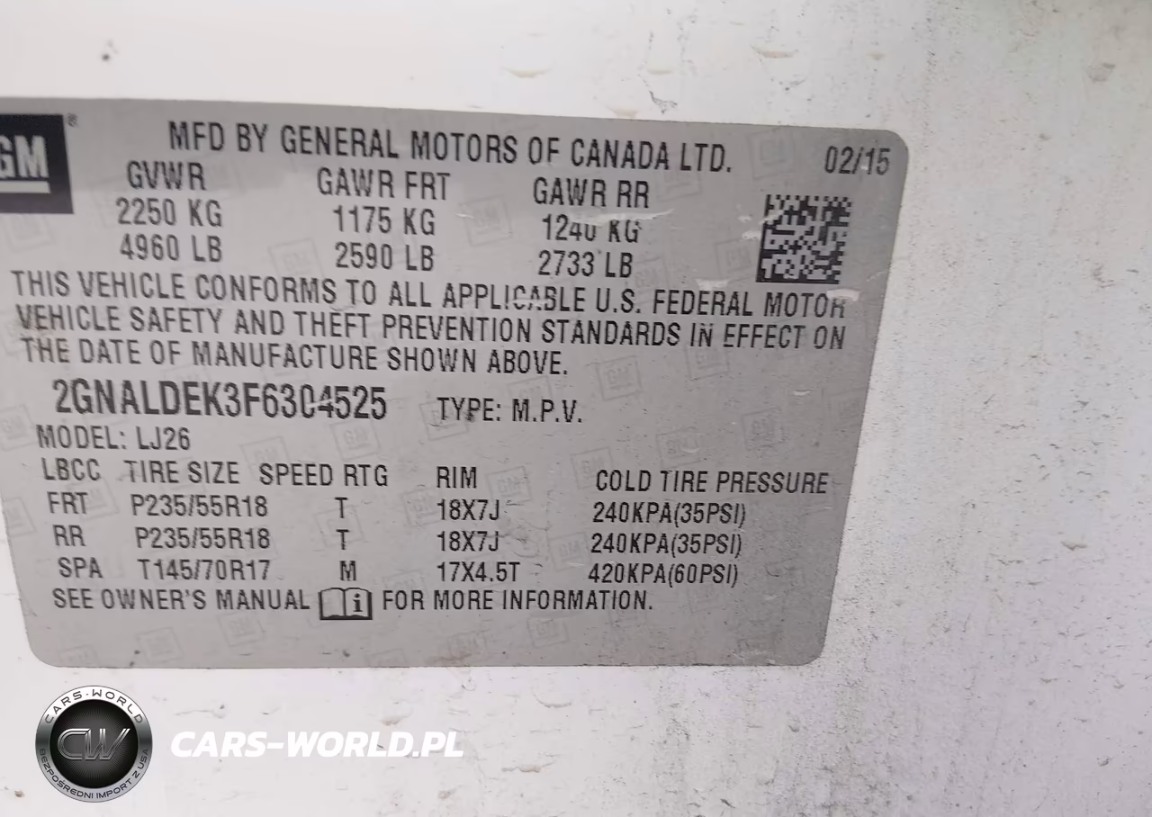 2015 Chevrolet Equinox Ltz VIN:2GNALDEK3F6304525 - 9