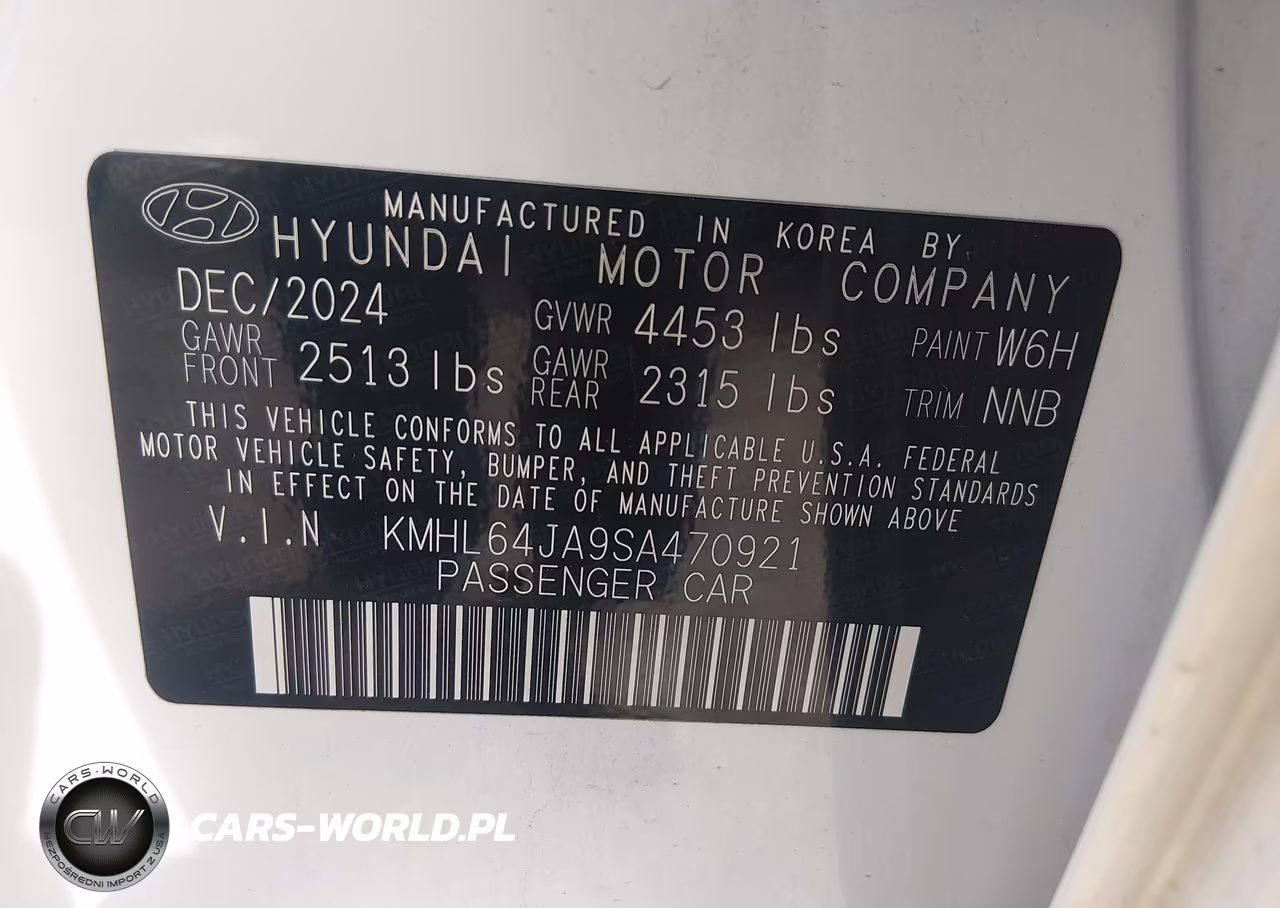 2025 Hyundai Sonata Sel VIN:KMHL64JA9SA470921 - 9