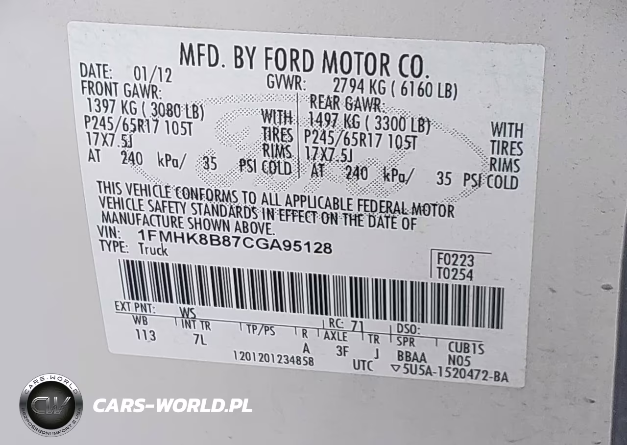 2012 Ford Explorer VIN:1FMHK8B87CGA95128 - 9