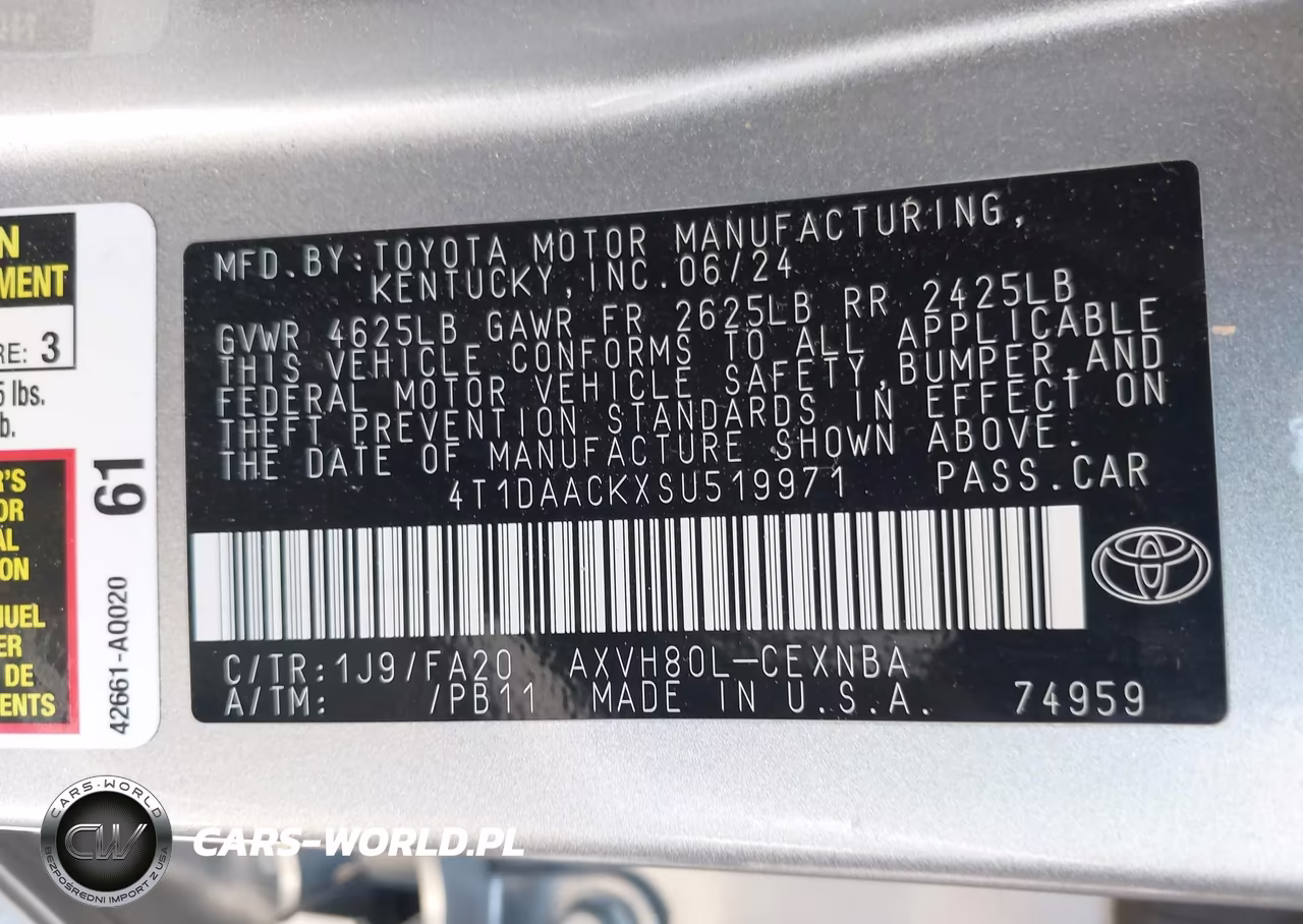 2025 Toyota Camry Le VIN:4T1DAACKXSU519971 - 9