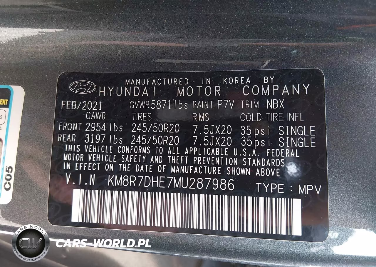 2021 Hyundai Palisade Calligraphy VIN:KM8R7DHE7MU287986 - 9