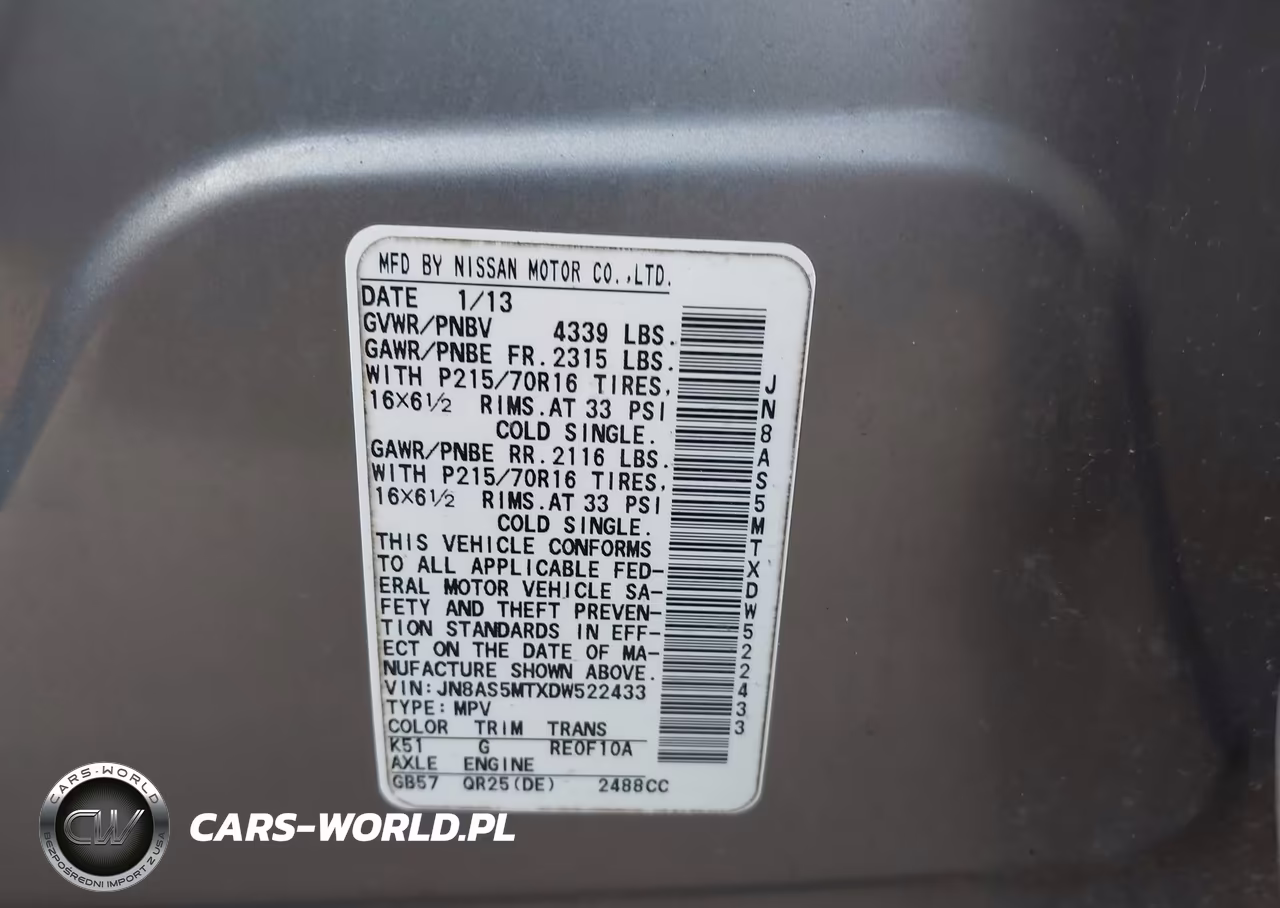 2013 Nissan Rogue S VIN:JN8AS5MTXDW522433 - 9