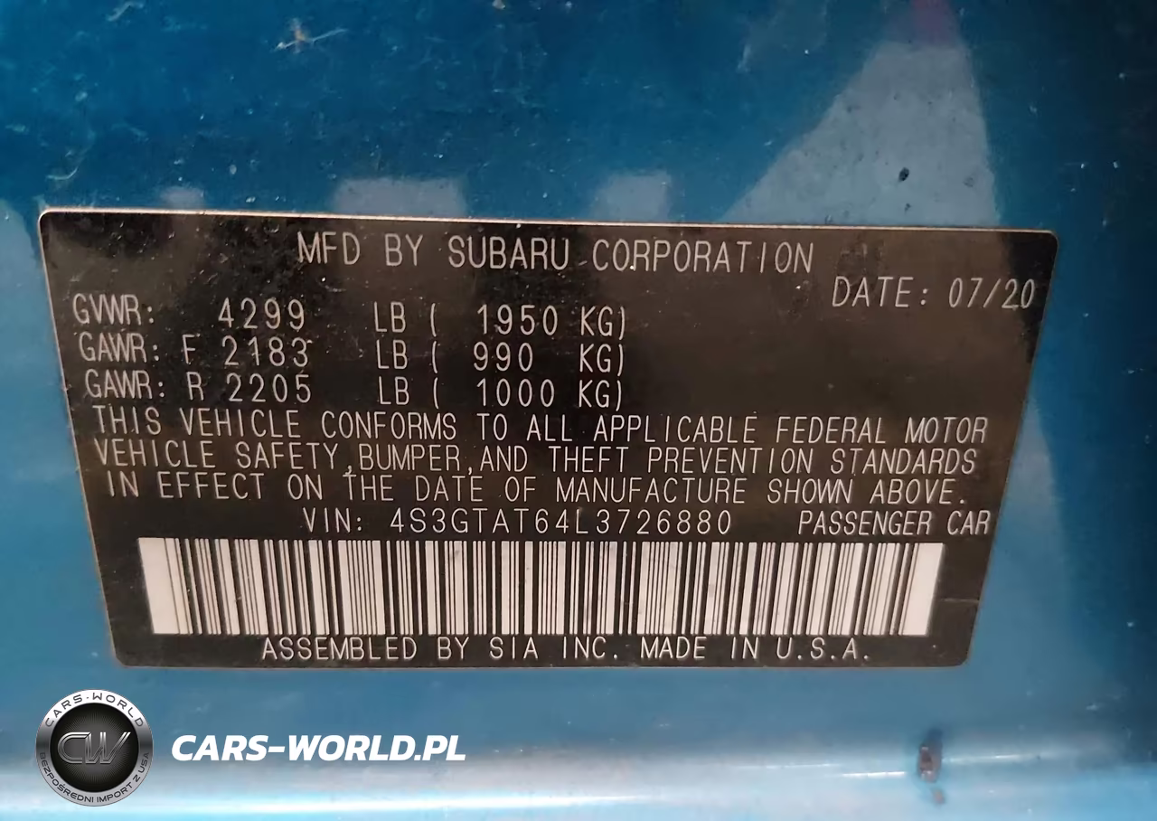 2020 Subaru Impreza Limited 5-Door VIN:4S3GTAT64L3726880 - 9