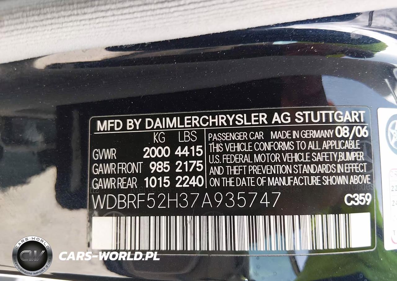 2007 Mercedes-Benz C 230 Sport VIN:WDBRF52H37A935747 - 9