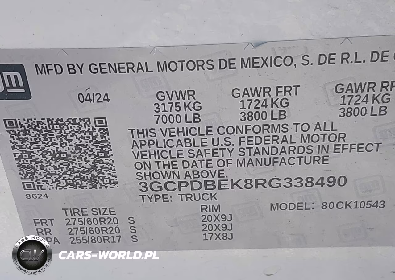 2024 Chevrolet Silverado 1500 4Wd Short Bed Custom VIN:3GCPDBEK8RG338490 - 9