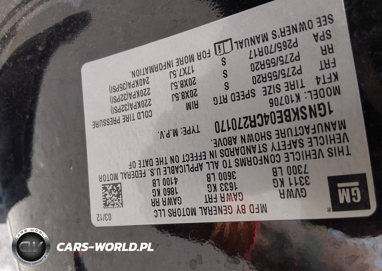 2012 Chevrolet Tahoe Lt VIN:1GNSKBE04CR270170 - 9