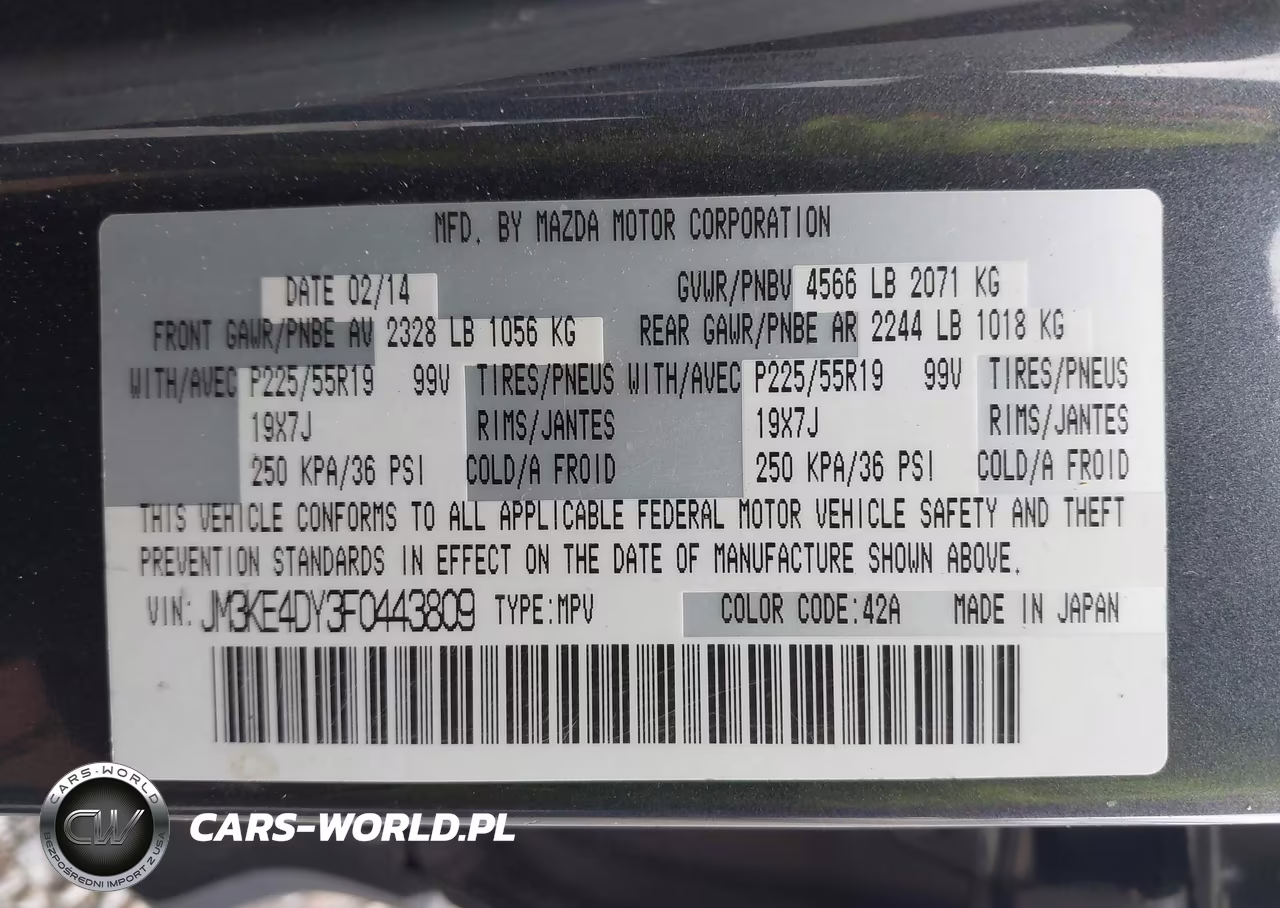 2015 Mazda Cx-5 Grand Touring VIN:JM3KE4DY3F0443809 - 9