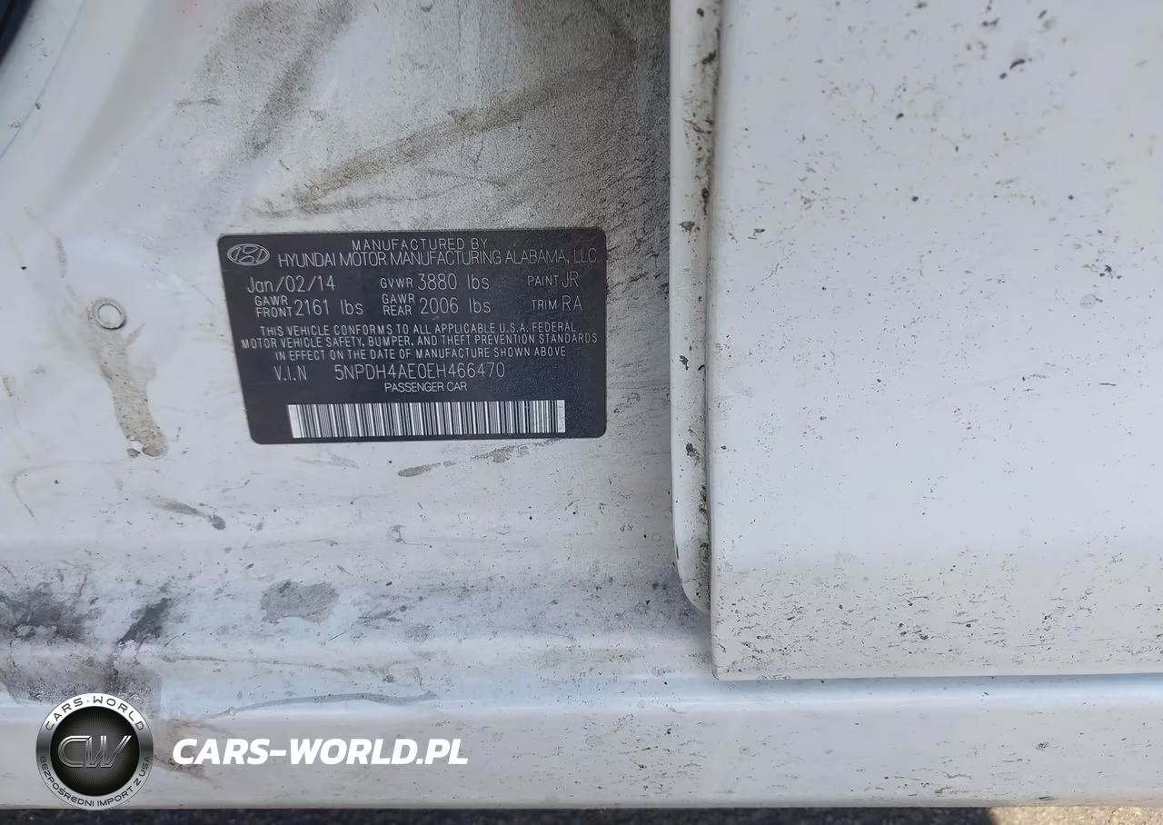 2014 Hyundai Elantra Se VIN:5NPDH4AE0EH466470 - 9