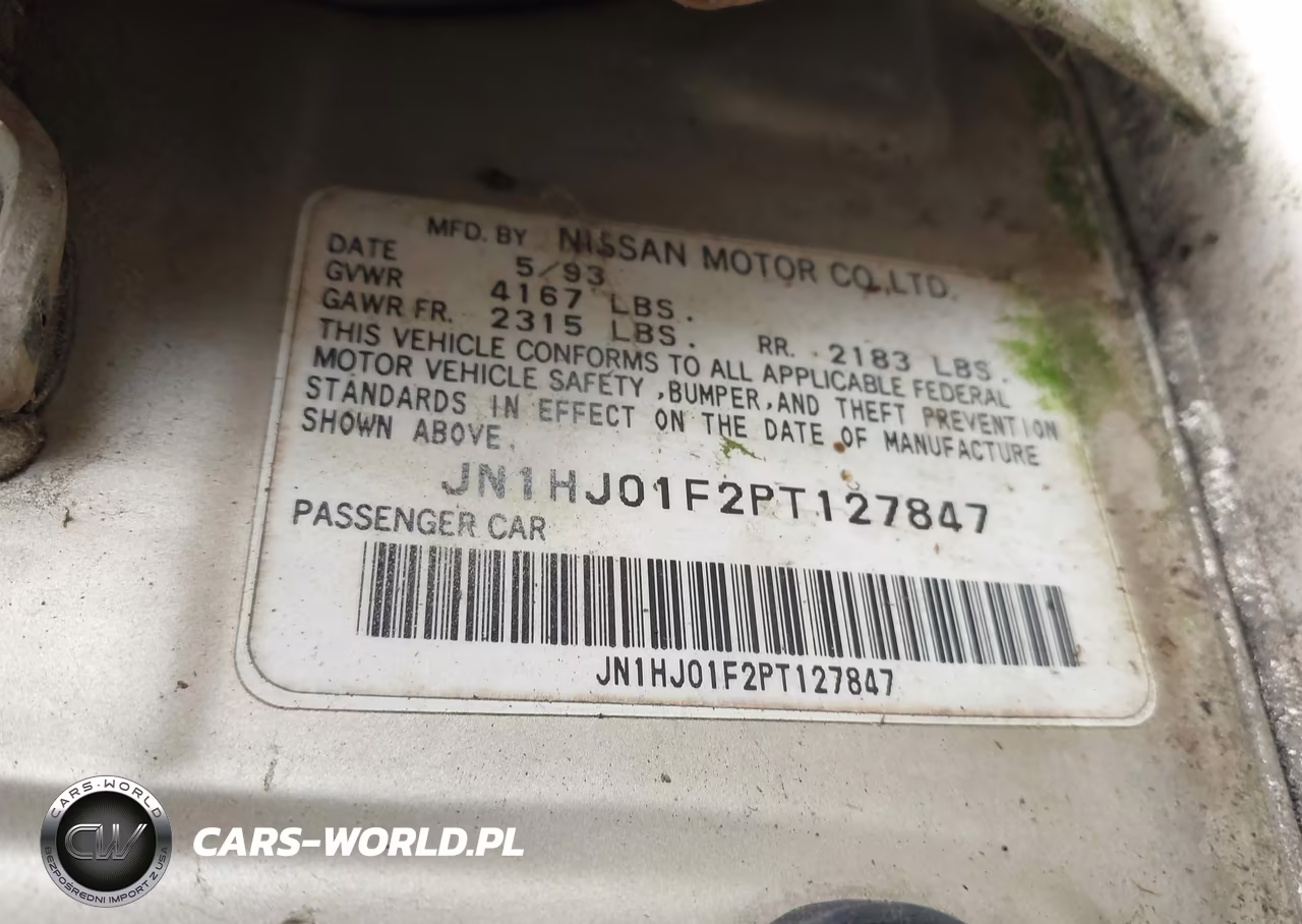 1993 Nissan Maxima Gxe VIN:JN1HJ01F2PT127847 - 9