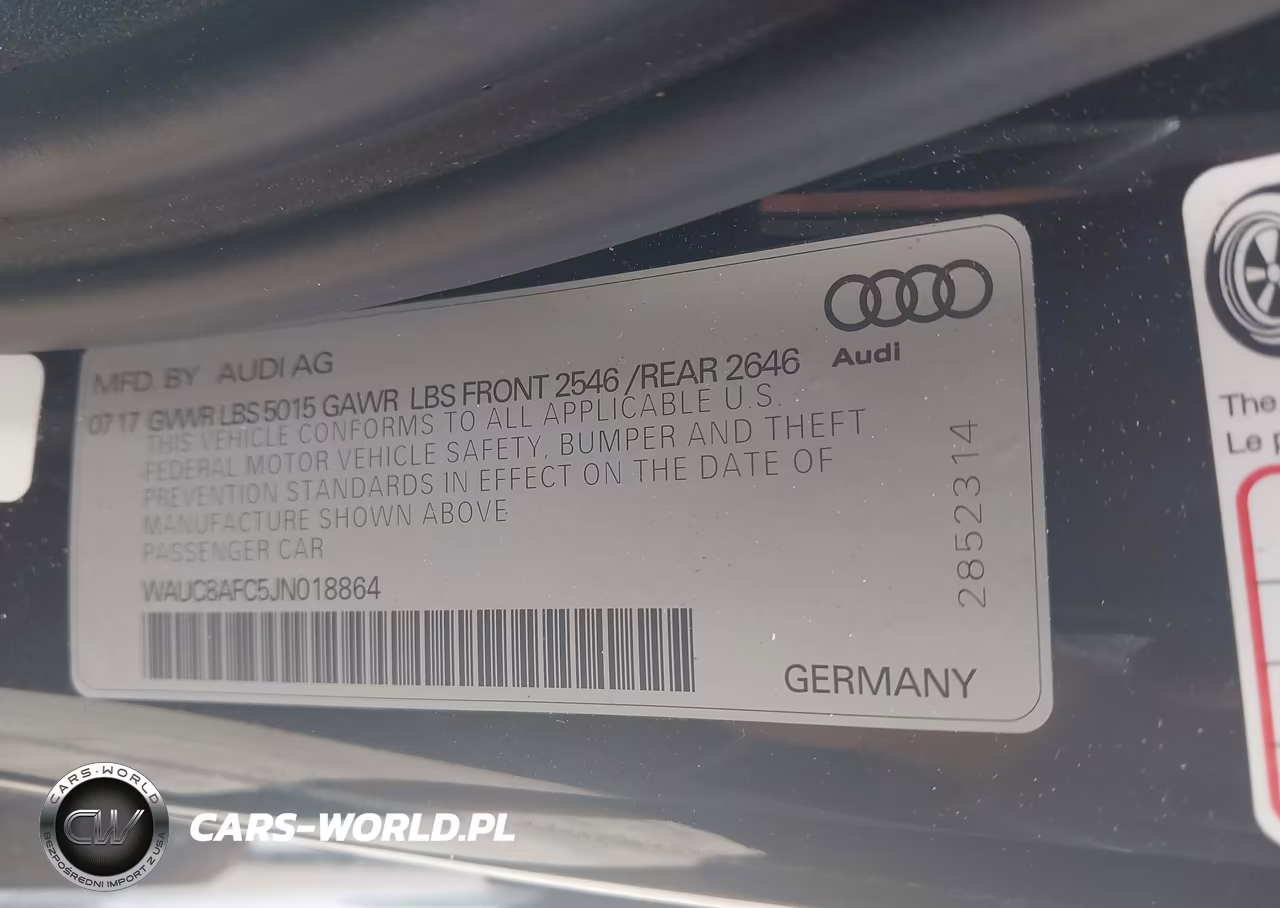 2018 Audi A6 2.0T Premium-2.0T Sport VIN:WAUC8AFC5JN018864 - 7