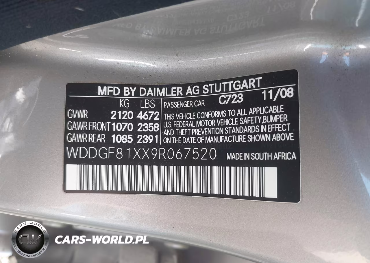 2009 Mercedes-Benz C 300 Luxury 4Matic-Sport 4Matic VIN:WDDGF81XX9R067520 - 9
