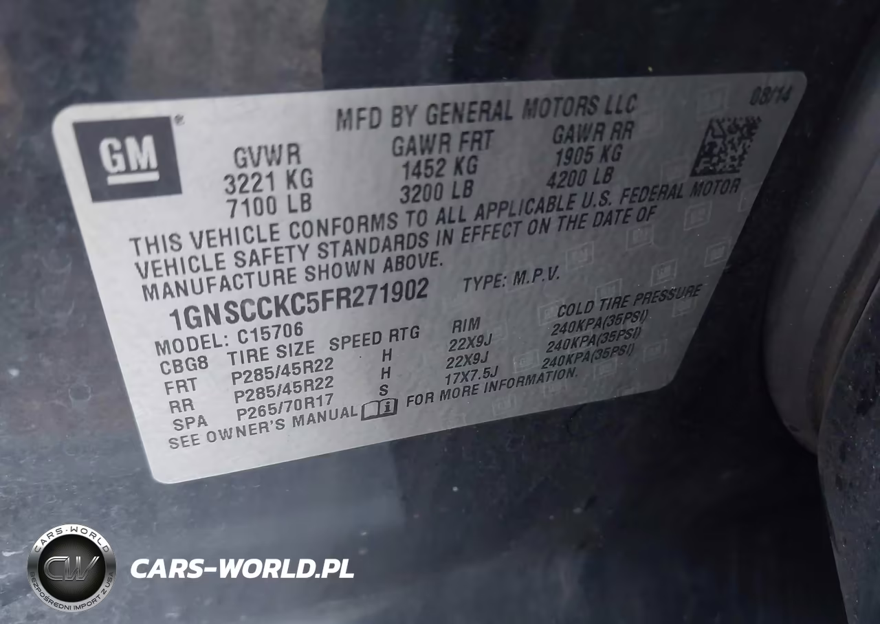 2015 Chevrolet Tahoe Ltz VIN:1GNSCCKC5FR271902 - 9
