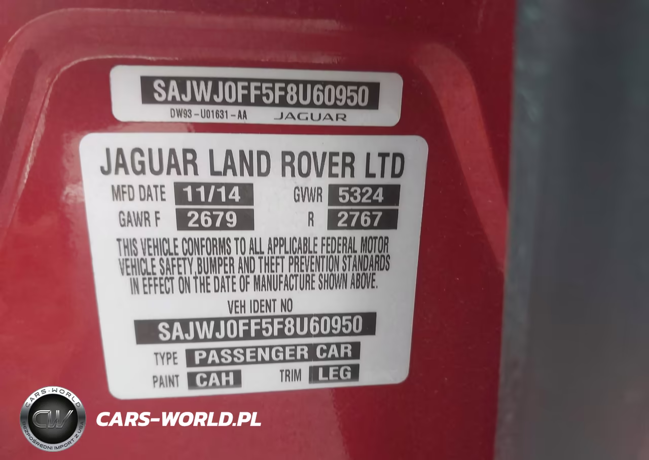 2015 Jaguar Xf 3.0 Portfolio-3.0 Sport VIN:SAJWJ0FF5F8U60950 - 9